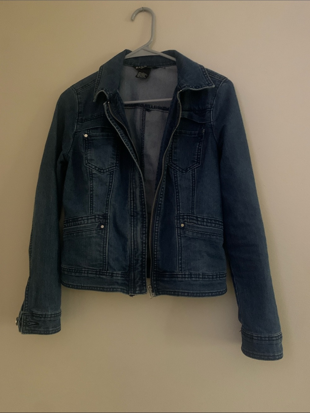 Baccini Dark Blue Denim Jean Jacket